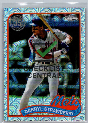 2024 Topps Update '89 Topps Silver Pack Chrome Darryl Strawberry #T89CU22