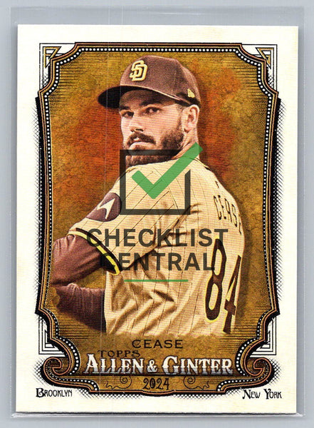 2024 Topps Allen & Ginter Dylan Cease #182