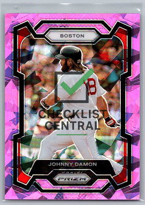2024 Panini Prizm Prizms Pink Ice Johnny Damon #68