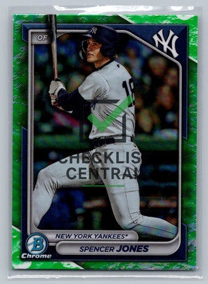 2024 Bowman Chrome Lunar Glow Refractors Spencer Jones #BCP-32