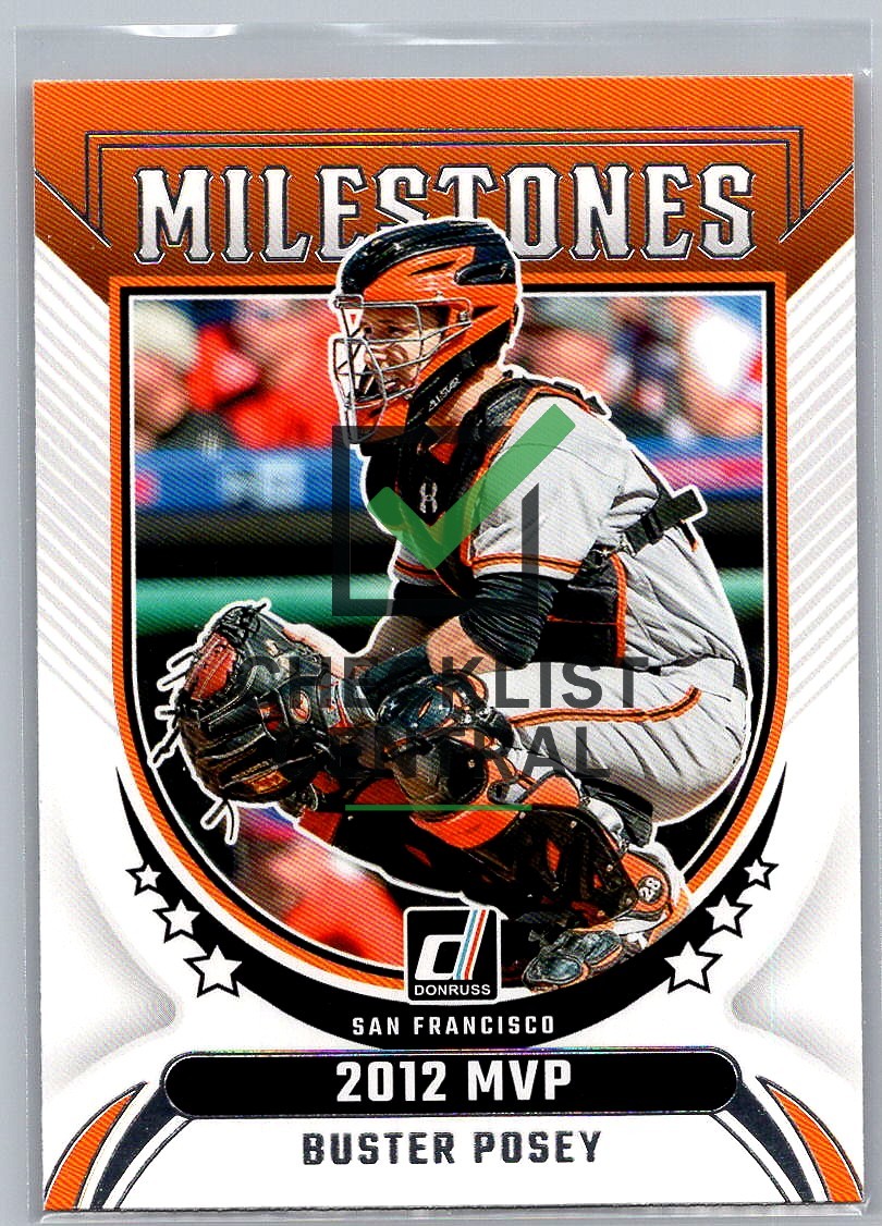 2024 Donruss Milestones Buster Posey #9
