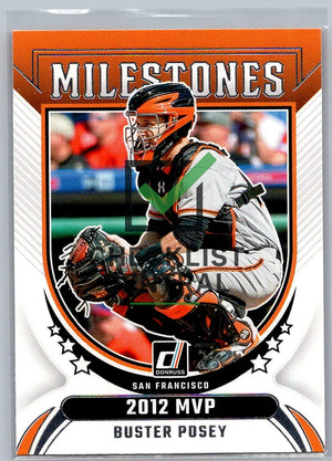 2024 Donruss Milestones Buster Posey #9