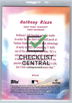 2024 Topps Update Mystical Anthony Rizzo #MYS-23