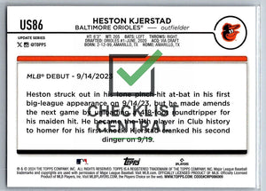 2024 Topps Update Heston Kjerstad #US86