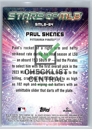 2024 Topps Stars of MLB Paul Skenes #SMLB-64