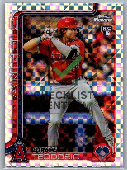 2025 Topps Chrome X-Fractors Bryce Teodosio #198