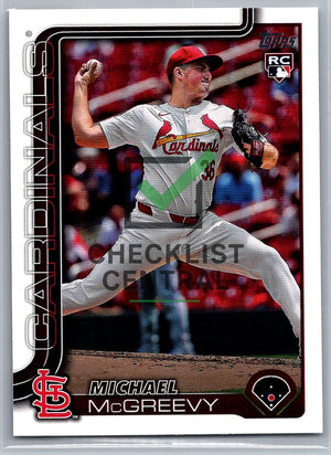 2025 Topps Michael McGreevy #193 RC