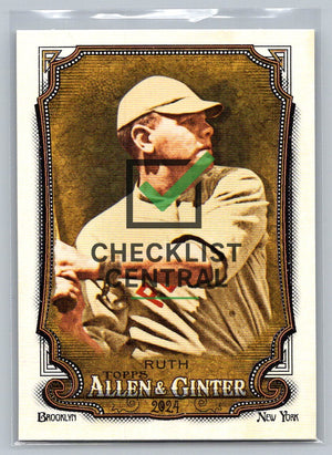 2024 Topps Allen & Ginter Babe Ruth #198