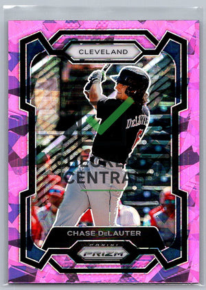2024 Panini Prizm Prizms Pink Ice Chase DeLauter #30