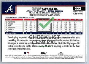 2025 Topps Nacho Alvarez #223 RC