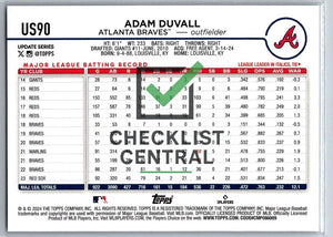 2024 Topps Update Adam Duvall #US90