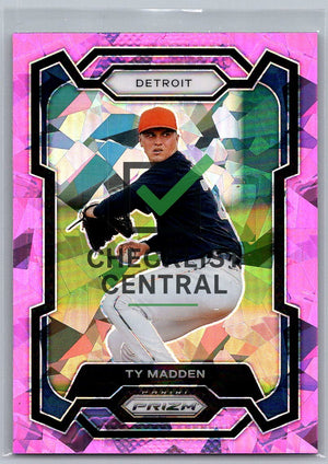 2024 Panini Prizm Prizms Pink Ice Ty Madden #26