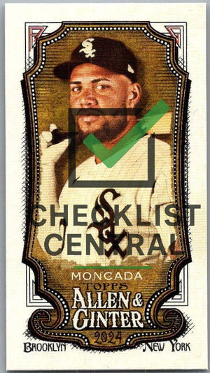 2024 Topps Allen & Ginter Mini A&G Back Yoan Moncada #61