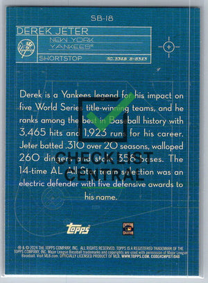 2024 Topps Superstar Blueprint Derek Jeter #SB18