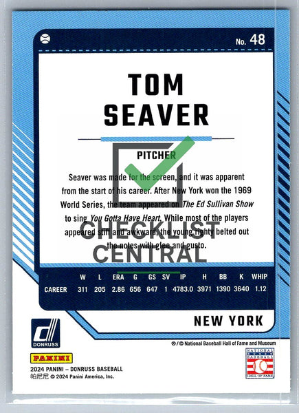 2024 Donruss Green Laser Tom Seaver #48