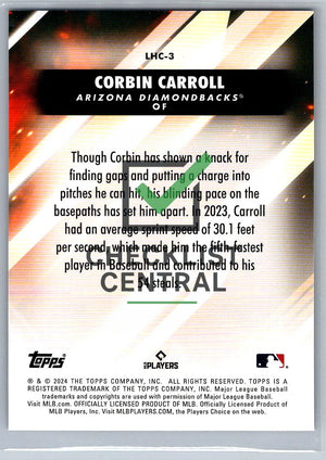 2024 Topps Update Let Him Cook Corbin Carroll #LHC-3