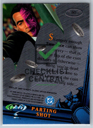 1995 Fleer Metal Batman Forever Parting Shot #60