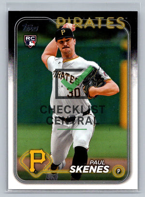 2024 Topps Update Paul Skenes #US100 RC