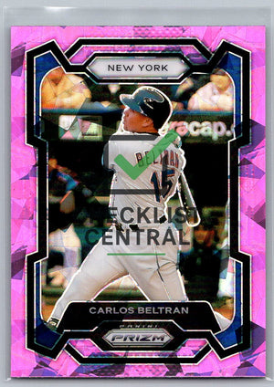 2024 Panini Prizm Prizms Pink Ice Carlos Beltran #16