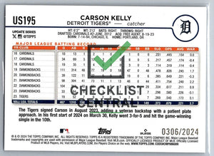 2024 Topps Update Gold Carson Kelly #US195 - 0306/2024