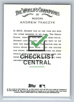 2024 Topps Allen & Ginter Andrew Tkaczyk #297
