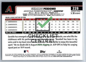2025 Topps Geraldo Perdomo #228