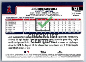 2025 Topps Chrome Refractors Jack Kochanowicz #121