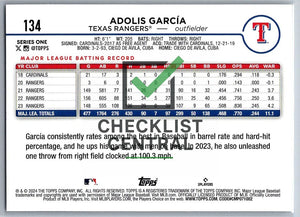 2024 Topps Adolis Garica #134