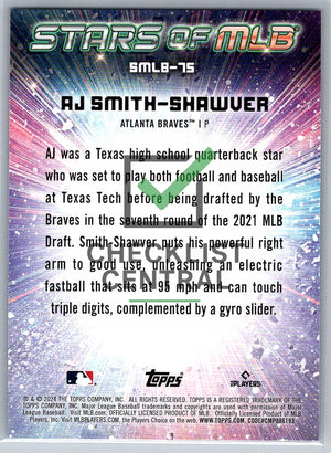 2024 Topps Stars of MLB A.J. Smith-Shawver #SMLB-75