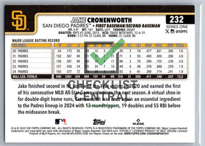 2025 Topps Jake Cronenworth #232