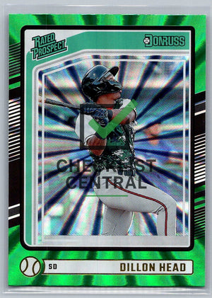 2024 Donruss Green Laser Dillon Head #178