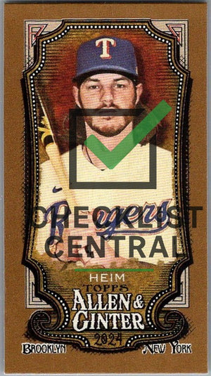 2024 Topps Allen & Ginter Mini Gold Border Jonah Heim #156