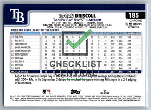 2025 Topps Chrome Refractors Logan Driscoll #125