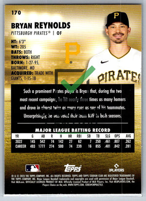 2023 Topps Stadium Club Bryan Reynolds #170