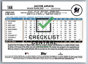 2024 Topps Jacob Amaya #144
