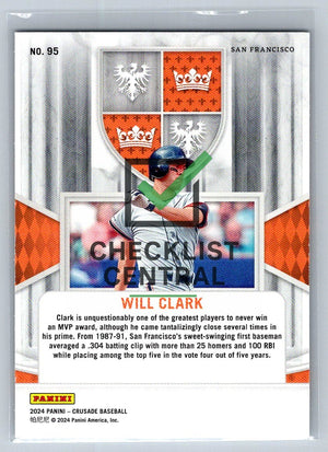 2024 Panini Crusade Silver Will Clark #95