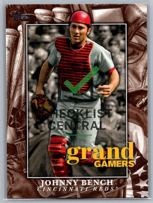 2024 Topps Grand Gamers Johnny Bench #GOG18