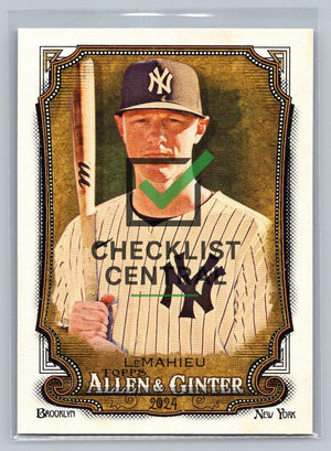 2024 Topps Allen & Ginter DJ LeMahieu #301