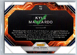 2024 Panini Prizm Fireworks Kyle Manzardo #12