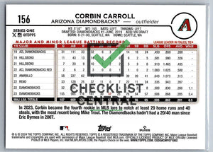 2024 Topps Corbin Carroll #156
