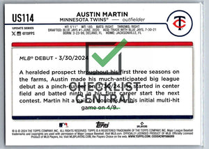 2024 Topps Update Austin Martin #US114