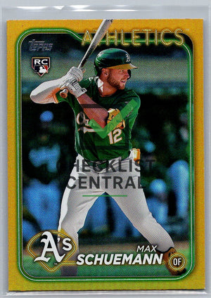 2024 Topps Update Gold Rainbow Foil Max Schuemann #US220