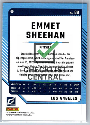 2024 Donruss Red and Blue Emmet Sheehan #88