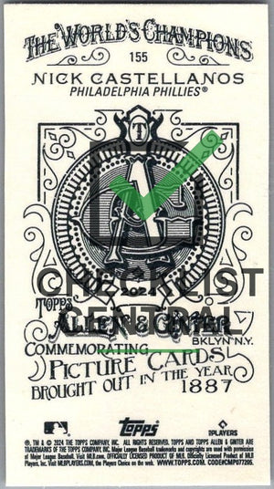 2024 Topps Allen & Ginter Mini A&G Back Nick Castellanos #155