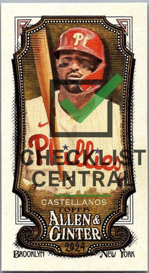 2024 Topps Allen & Ginter Mini A&G Back Nick Castellanos #155