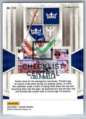 2024 Panini Crusade Silver Lou Piniella #112