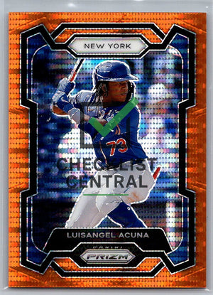 2024 Panini Prizm Prizms Orange Pulsar Luisangel Acuna #24 - 275/399