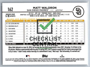 2024 Topps Rainbow Foil Matt Waldron #162