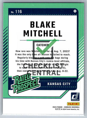2024 Donruss Red and Blue Blake Mitchell #116