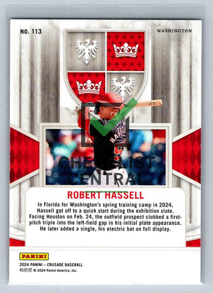 2024 Panini Crusade Silver Robert Hassell #113